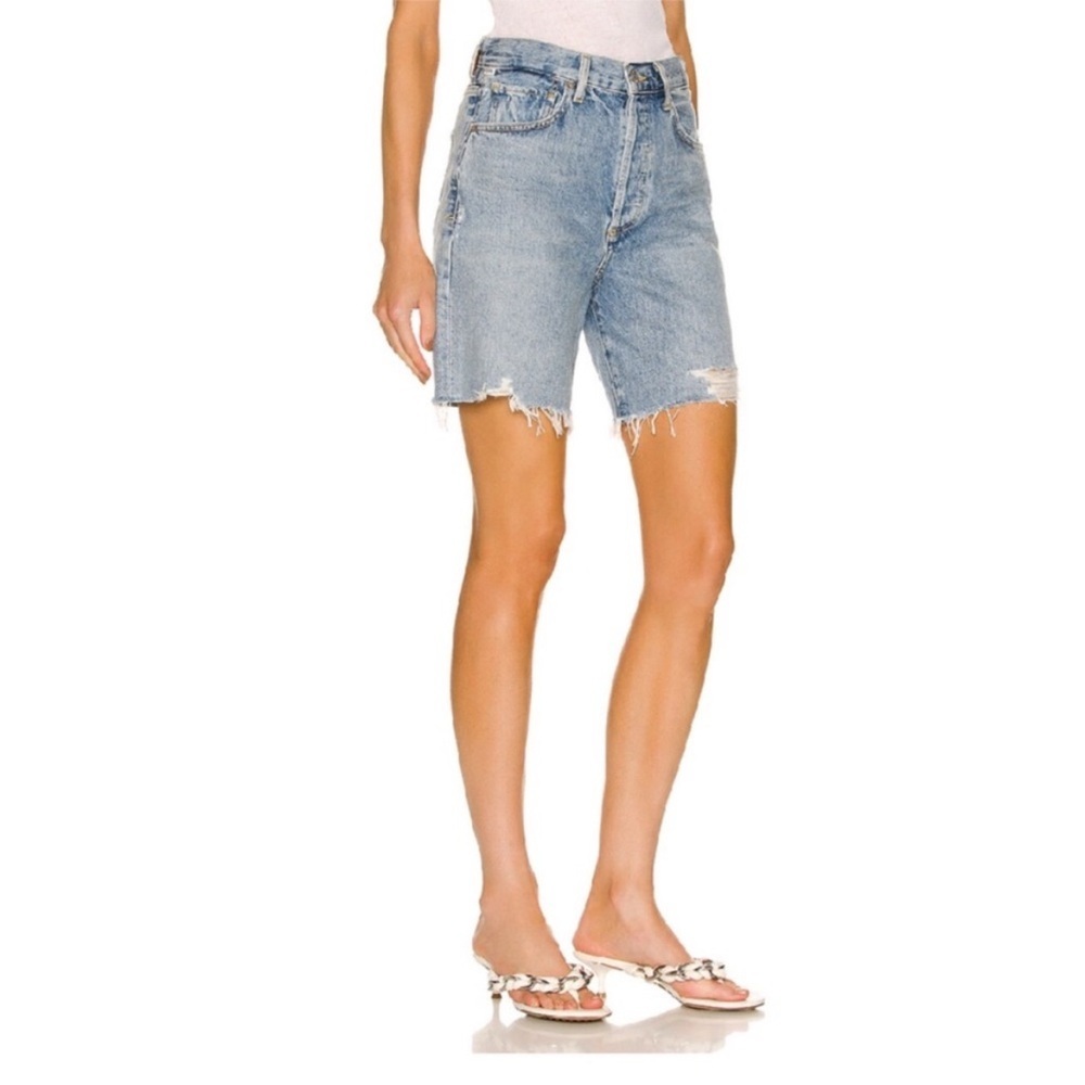 Citizens of Humanity Camilla Frayed Denim Shorts Sz 24